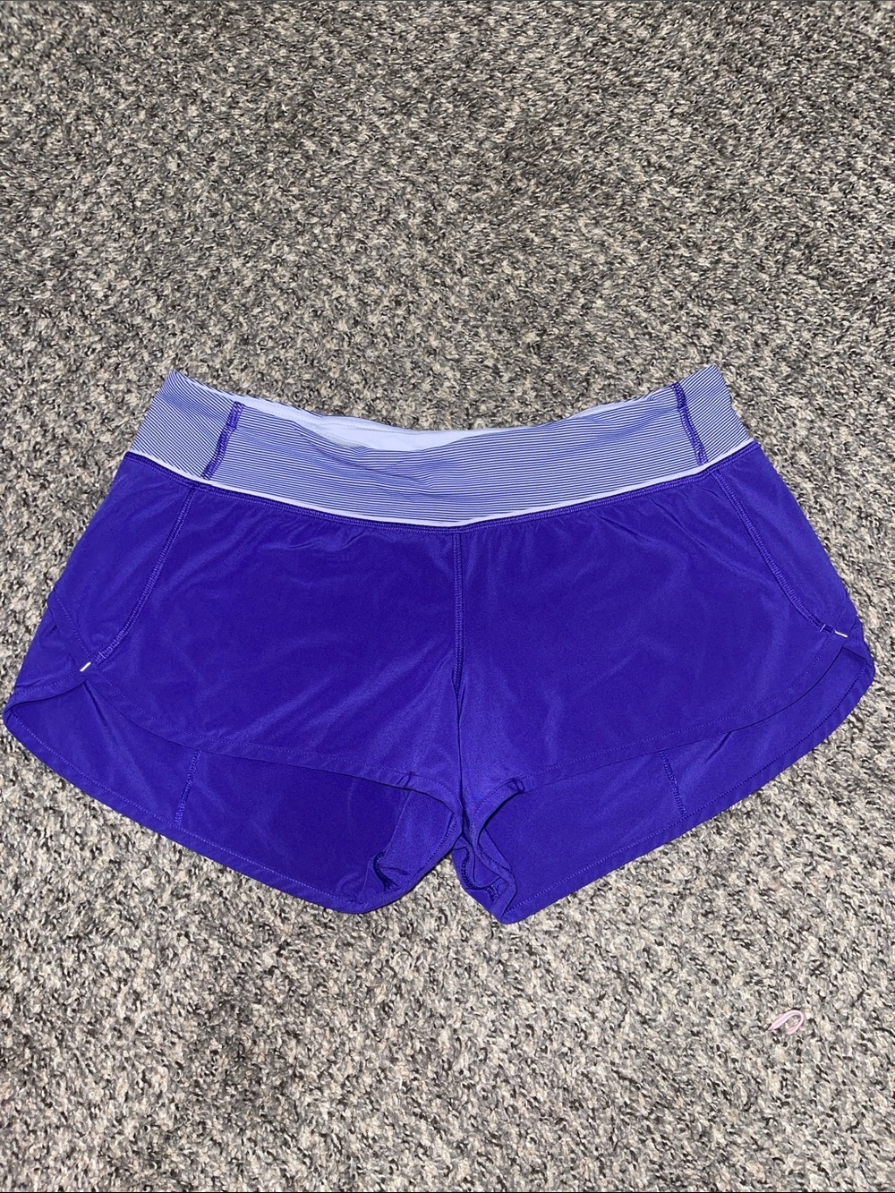 Lululemon Speed Shorts - Bruised Berry / Wee Stripe Bruised Berry; Size 6